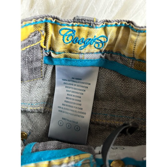 Coogi kids Denim Straight Leg Jeans Embroidered Pockets‎ Dark Wash Black SZ 5 - Picture 11 of 12